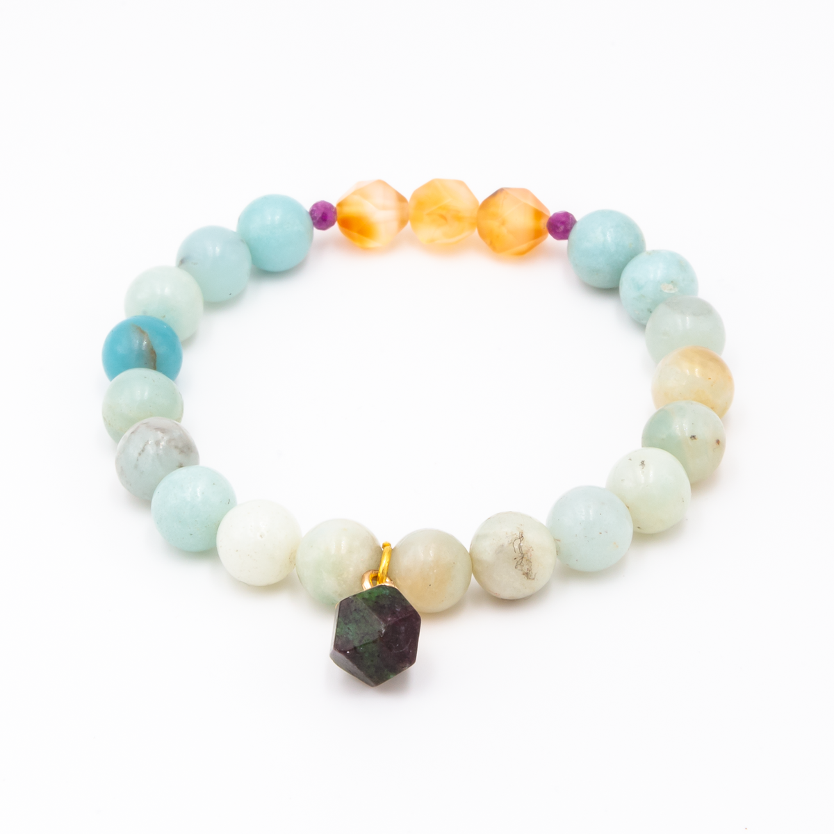 Amazonite - Carnelian Bracelet