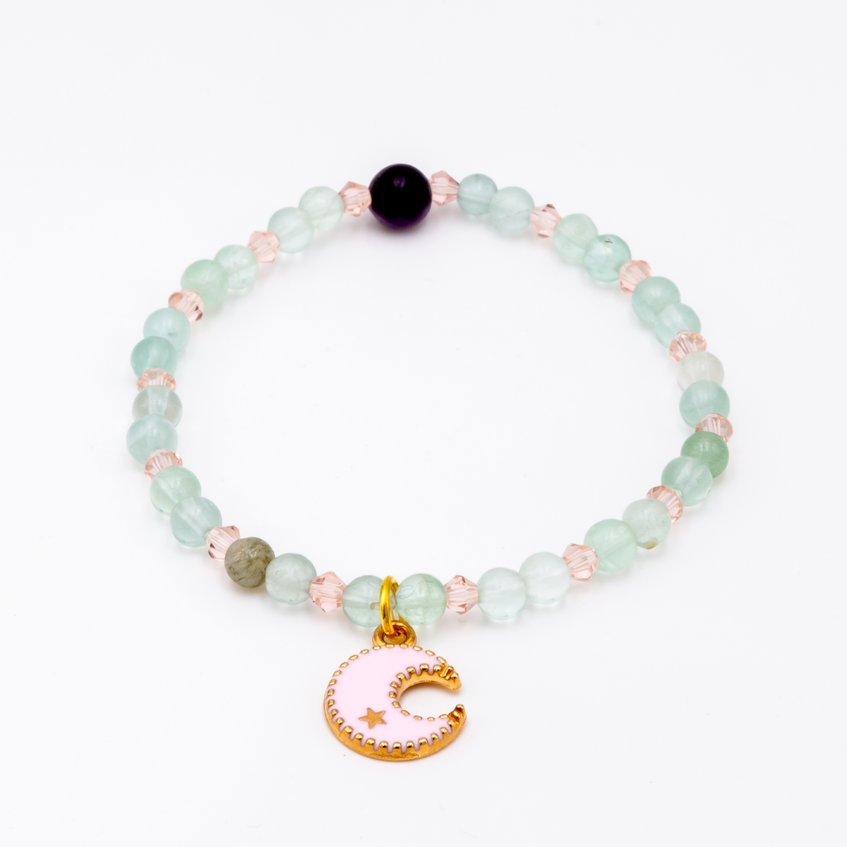 Fluorite - Moon Bracelet