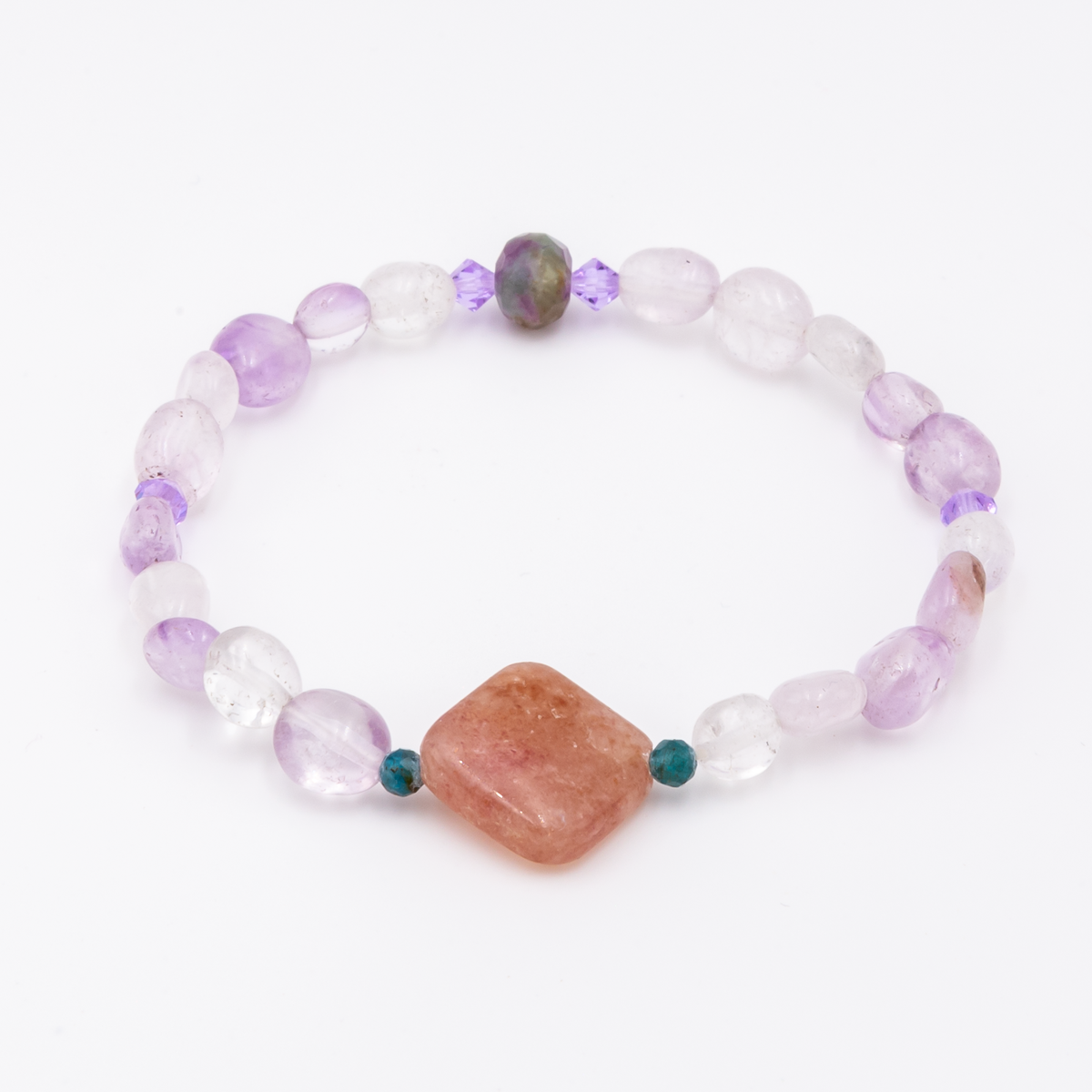 Amethyst - Sunstone Bracelet