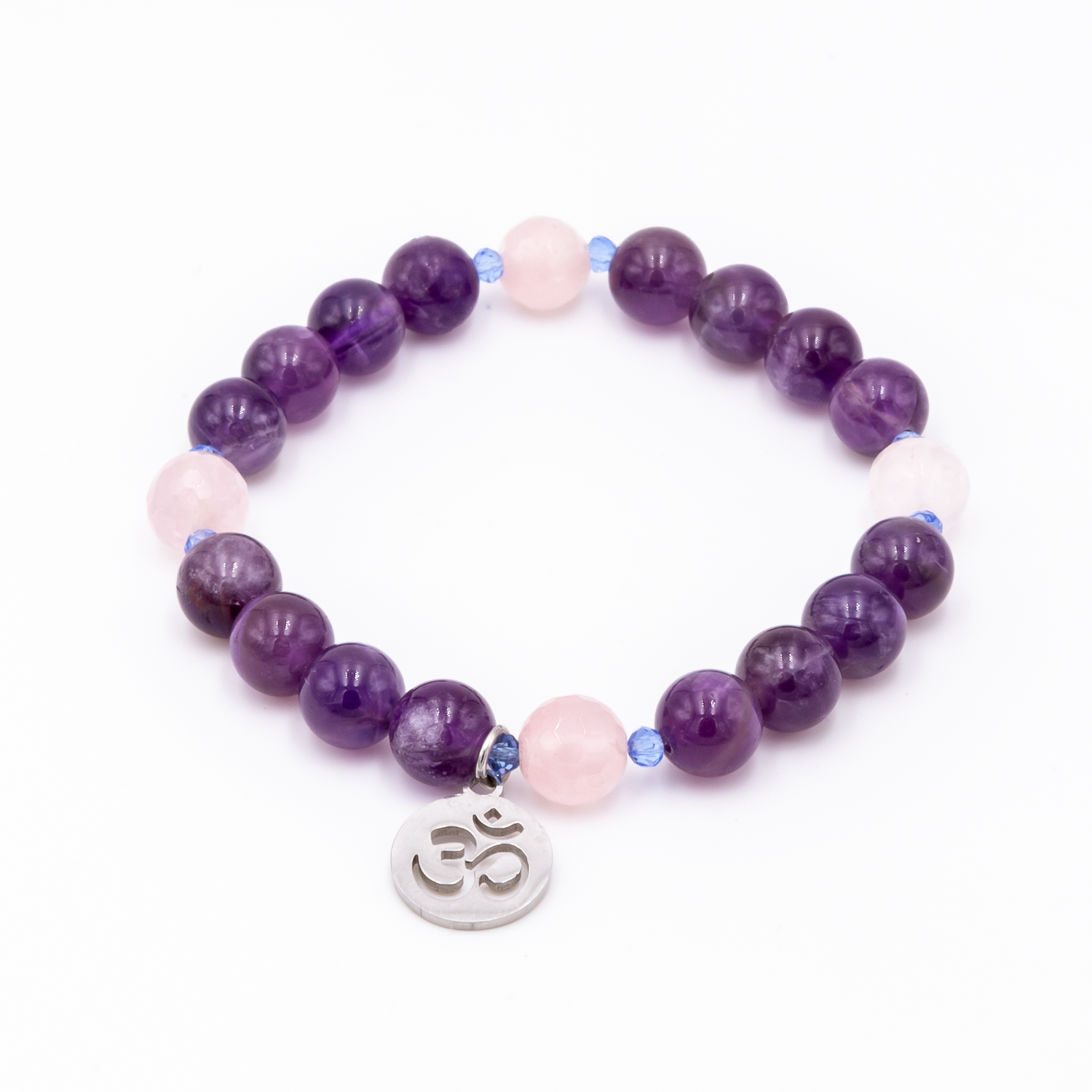 Amethyst - Rose Quartz  Bracelet