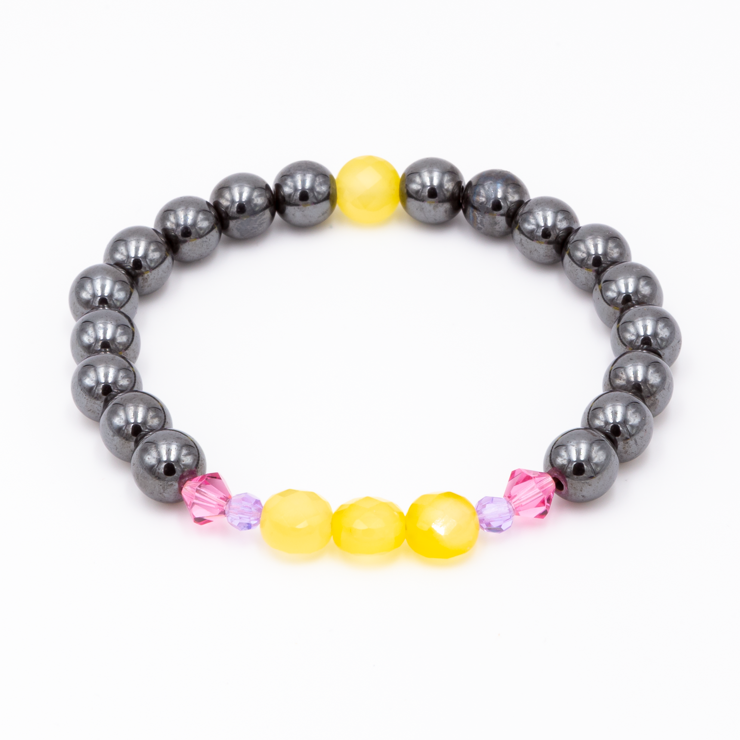 Hematite - Citrine Bracelet