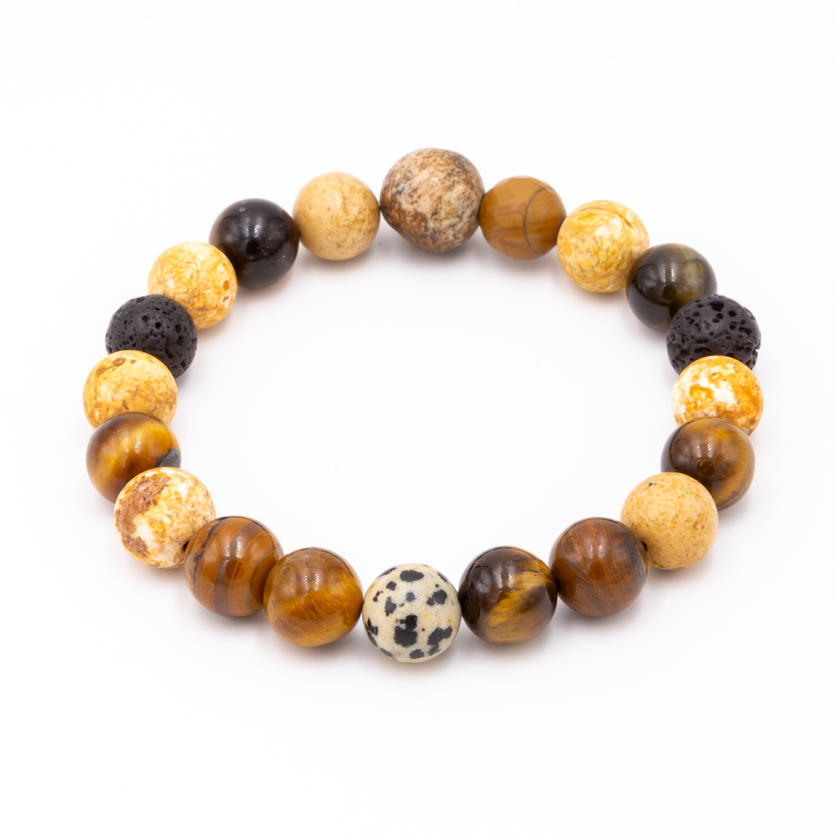 Men's Tiger Eye Combo Bracelet