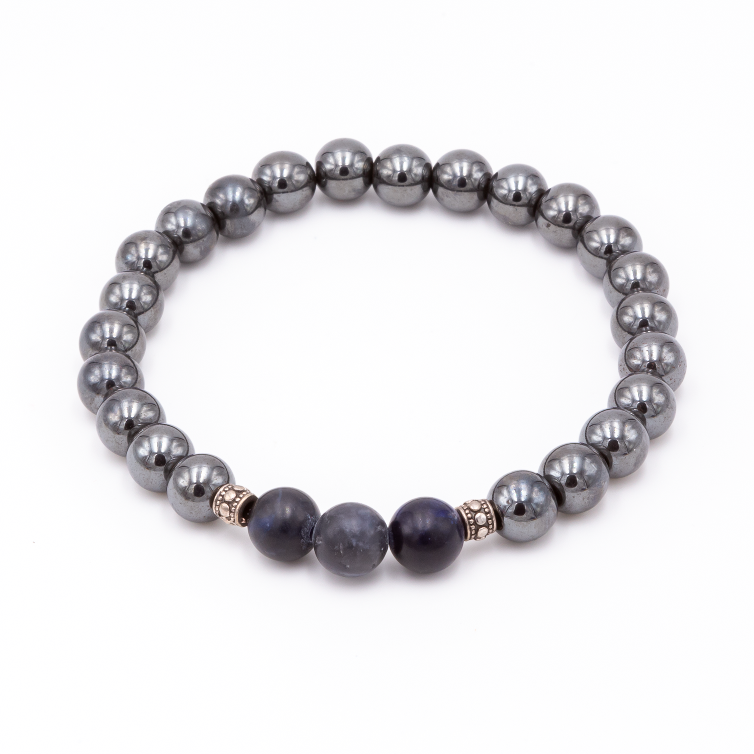 Men's Hematite - Sodalite Bracelet