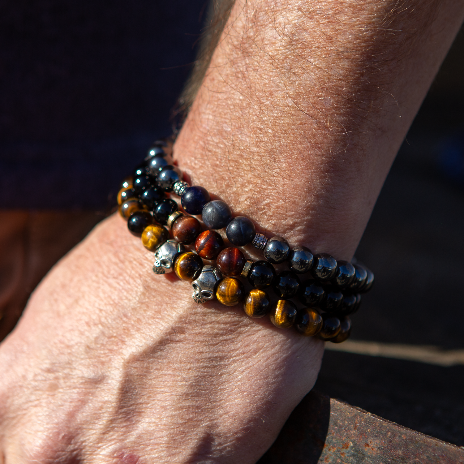 Men's Hematite - Sodalite Bracelet