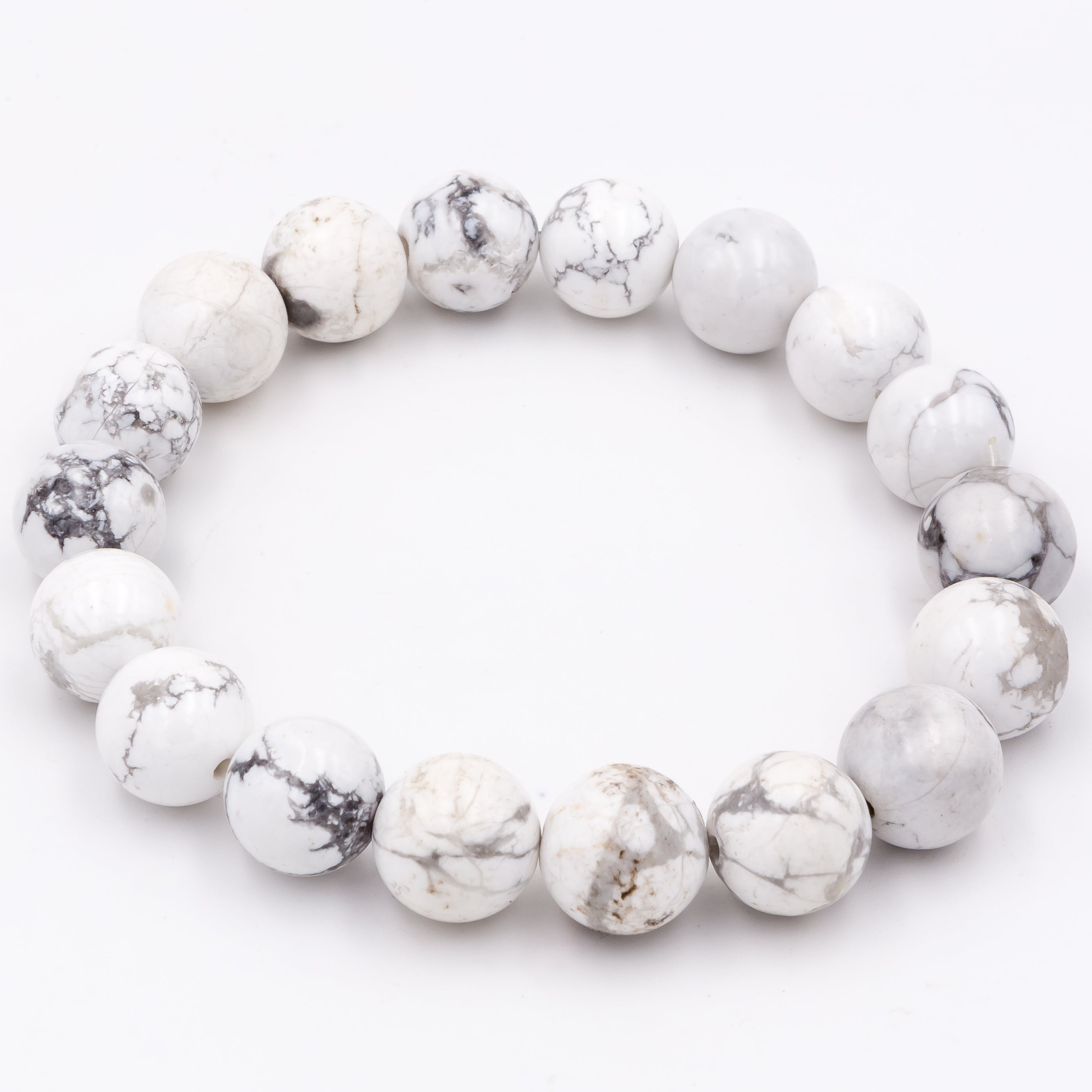 Men's HOWLITE Beaded Bracelet  Howlite Bracelet For Men – GT